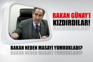 BAKAN GÜNAY’I KIZDIRDILAR