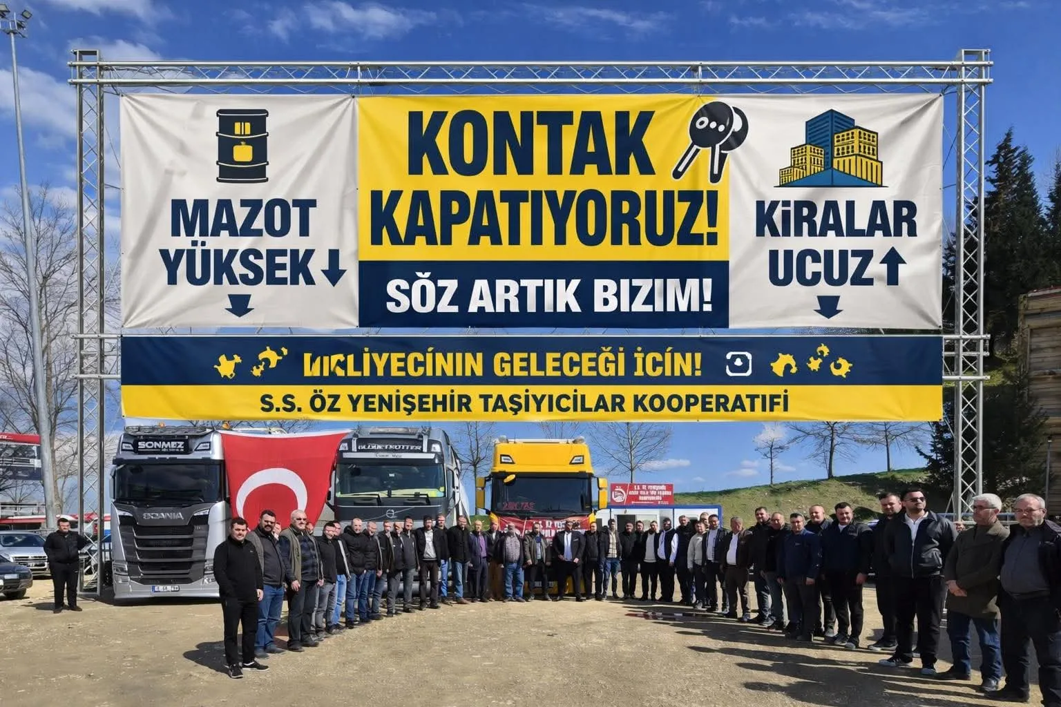 Yenişehir Taşıyıcılar Kooperatifi'nden kontak kapatma kararı